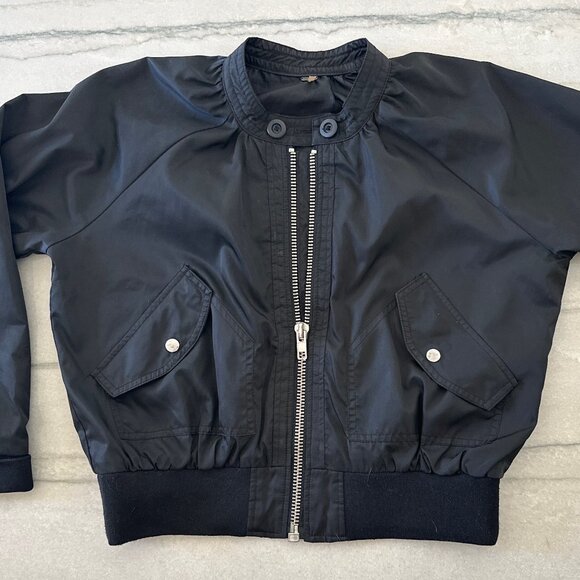 Free People Midnight Bomber Jacket – Black Satin (XS) - Picture 4 of 5